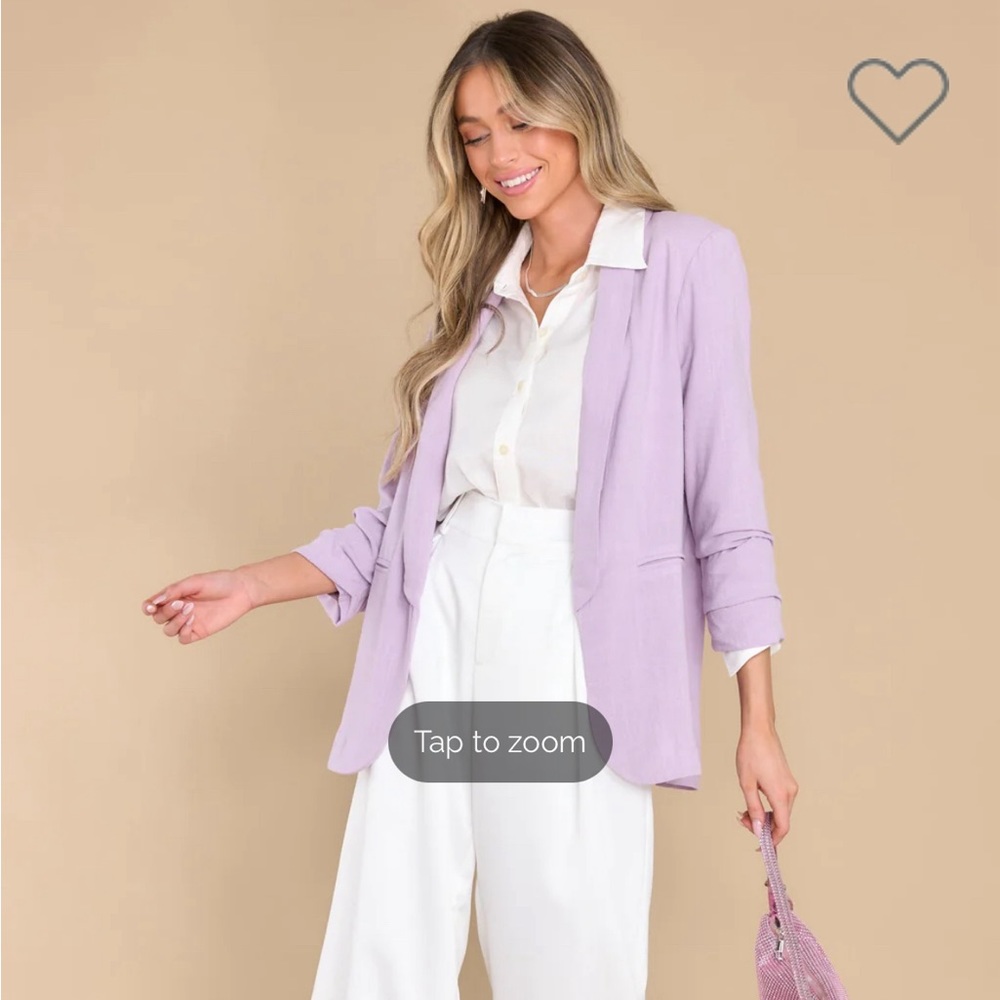 IT'S MY CALL LILAC BLAZER